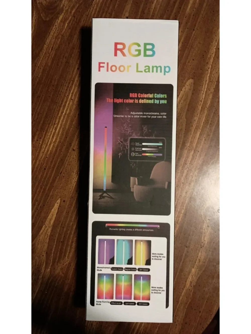 RGB Floor Lamp - New // Bright color changing light remote control 40